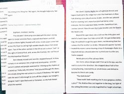 sample half-page reading