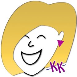 Karin Kallmaker happy blonde logo