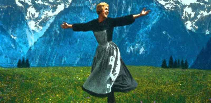 opening sound of music drawing meadow mountains