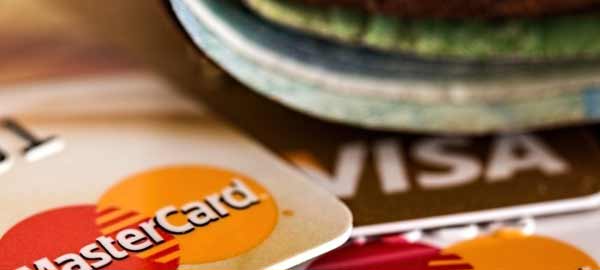 mastercard visa credit cards on desk